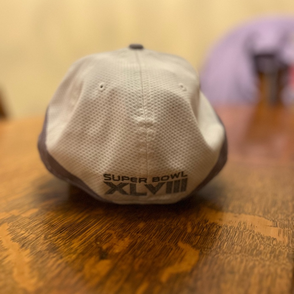 New Era Gray Seahawks Super Bowl XLVIII Champions Stretch Fit Hat OSFM is - Picture 3 of 7
